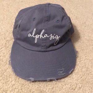 alpha sig baseball hat